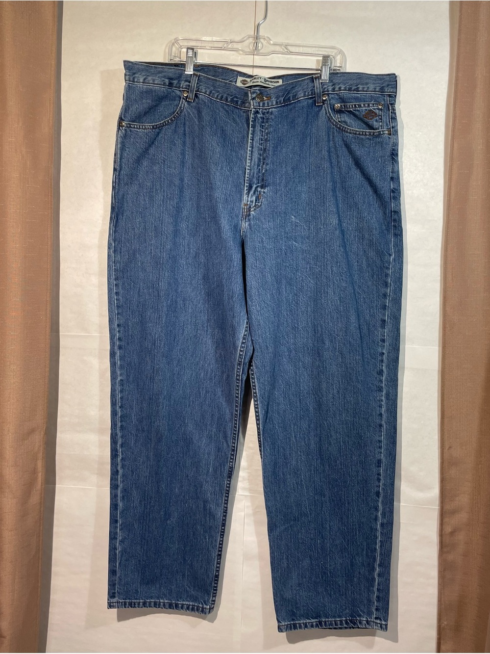 Vintage Harley-Davidson Men’s 44x32 Classic Blue Relaxed Denim Jeans VGUC
